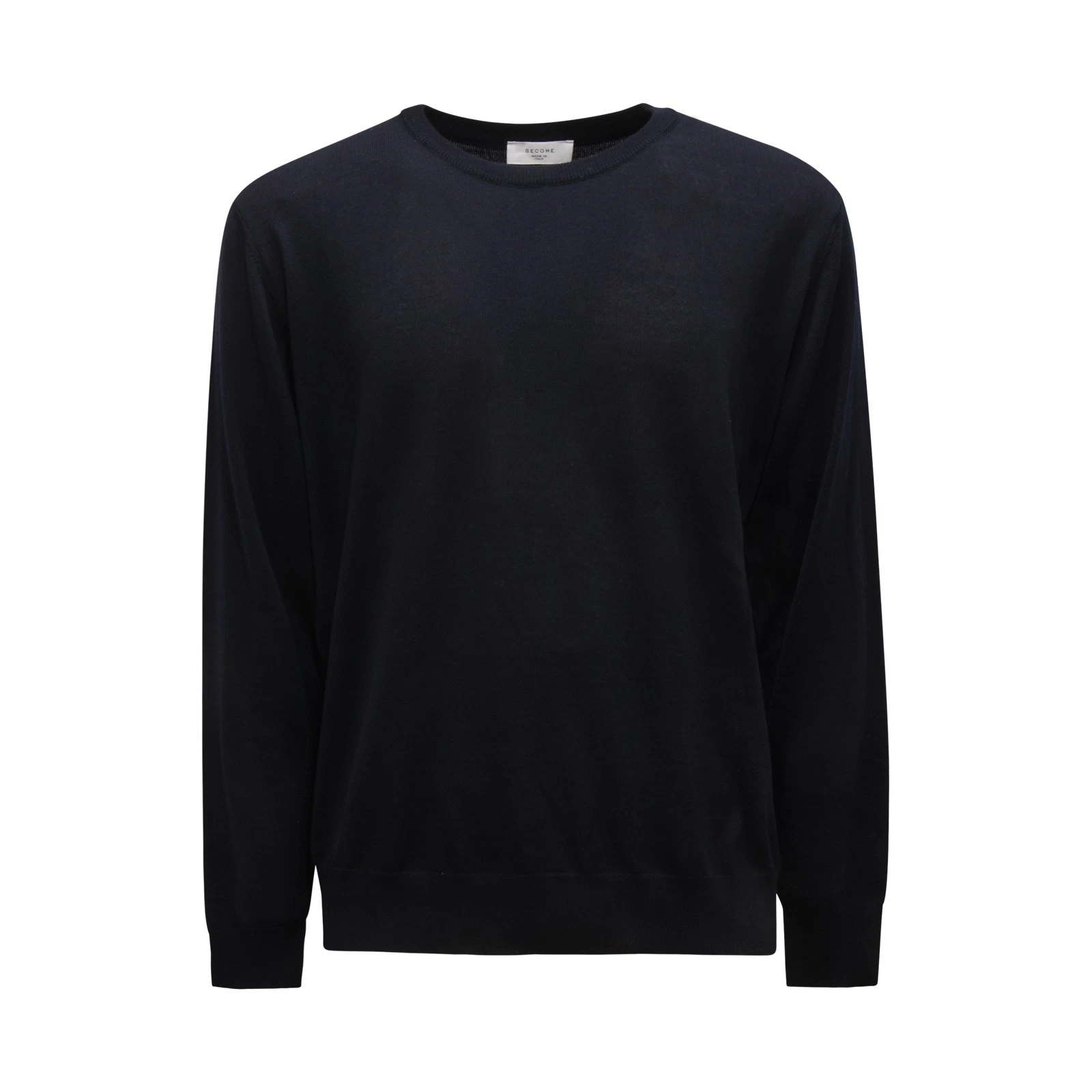 M8491 MAGLIONE UOMO BECOME MAN WOOL BLEND SWEATER BLUE