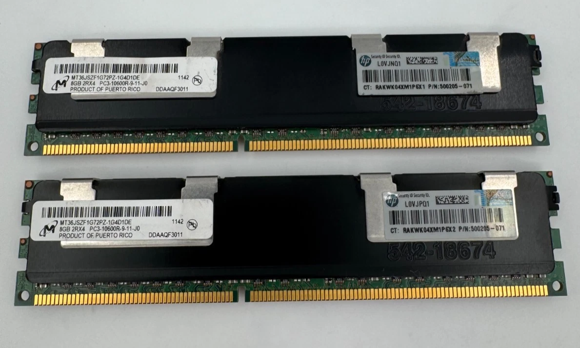 PC3-10600R (DDR3-1333) Bus Speed Network Server Memory (RAM) for