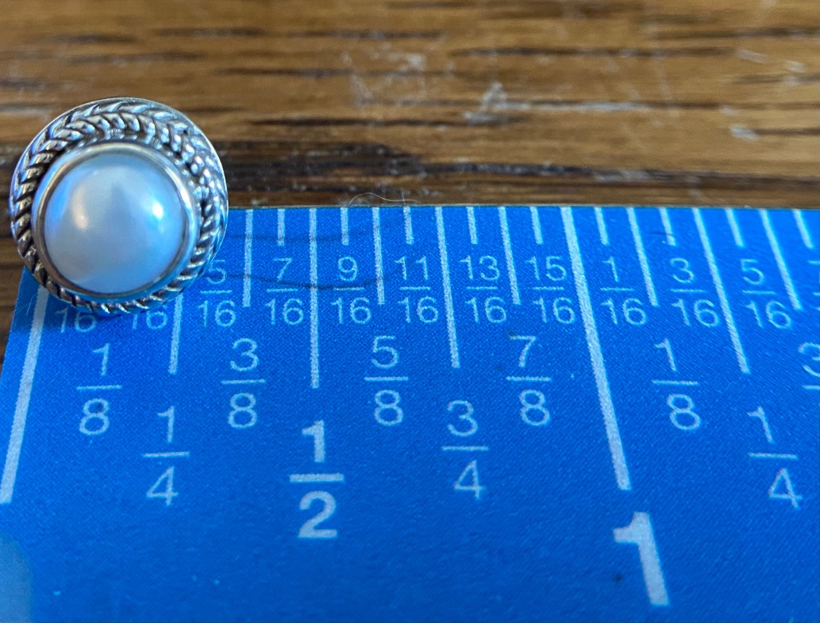 Sarda, Bali Handmade, Lovely, Sterling & Fresh Water Pearl, Stud Earrings