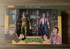 NECA Teenage Mutant Ninja Turtles Cartoon 7 Rat King & Vernon NEW