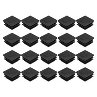 24 StüCk Rohrstopfen, 32X32Mm Quadratisch Abschlusskappen, Pe-Lamellenstopfen