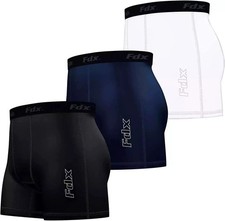3 pack Men Compression Boxer Shorts Baselayers Sports Briefs skin fit gym pants