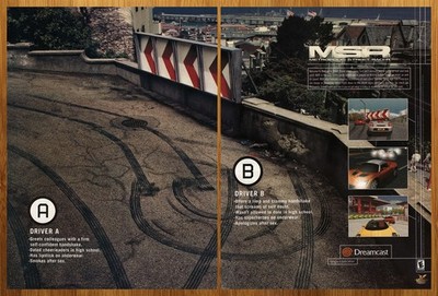2000 MSR Metropolis Street Racer Sega Dreamcast Print Ad/Poster Official Car Art