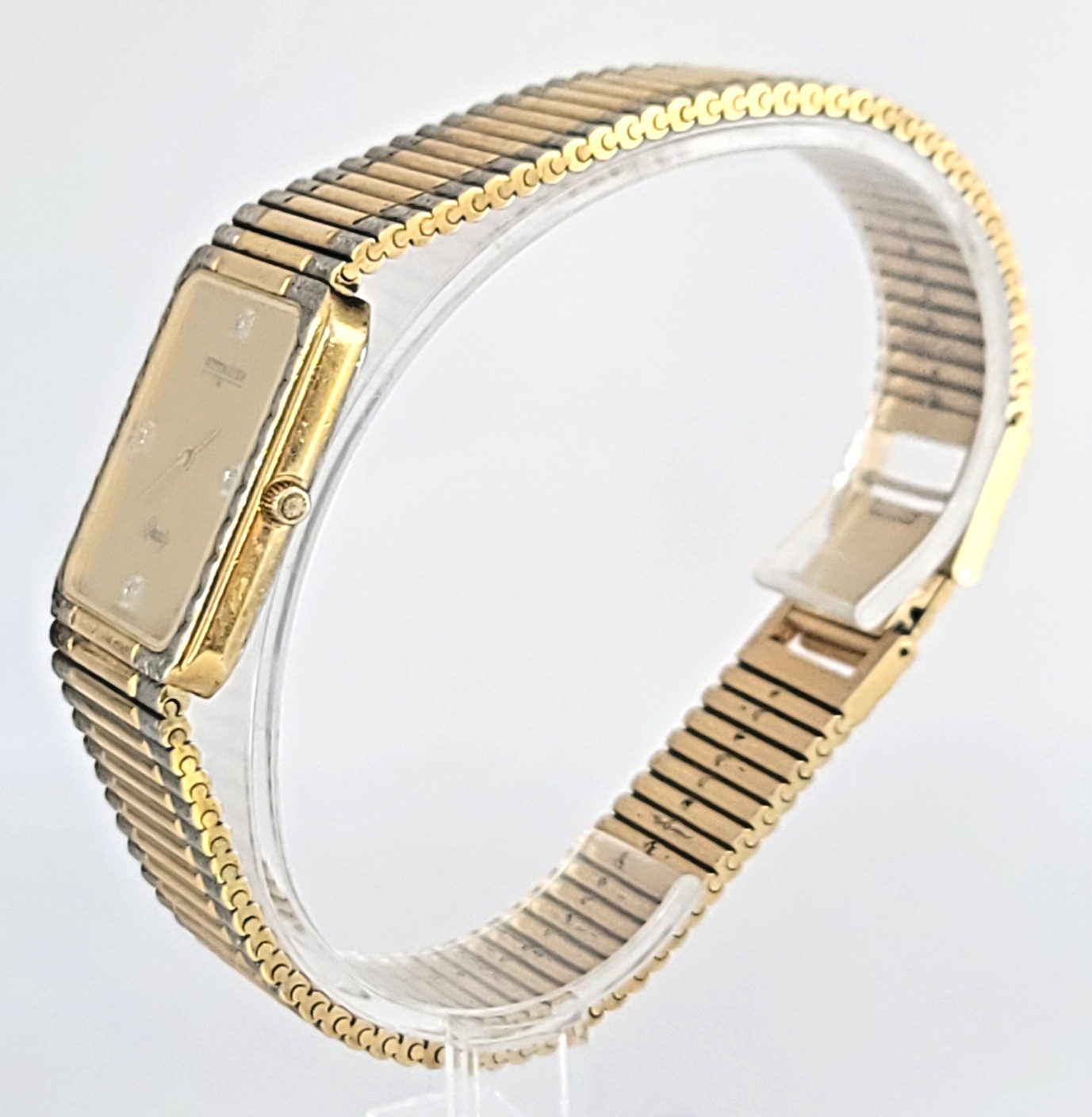Wittnauer Quartz Gold Plated Rectangular Dress Wa… - image 3