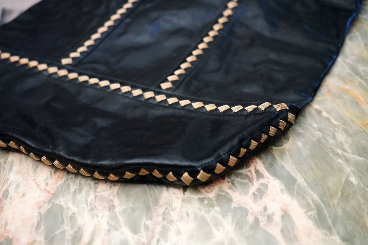 Bottega Veneta Leather Tote Bag Black Large Used thumbnail 3