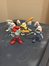 The Smurfs Movie 2011 McDonald  s Happy Meal Toys Lot Of 8