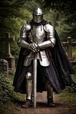 Full Body Gothic Medieval Knight Armor Full Body Steel Armor,LARP, Fantasy War