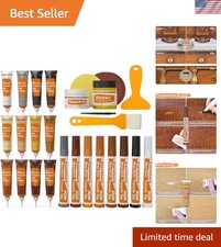 Wood Furniture Repair Kit- Set of 28 - Touch Up Markers  Fillers with Wood P...