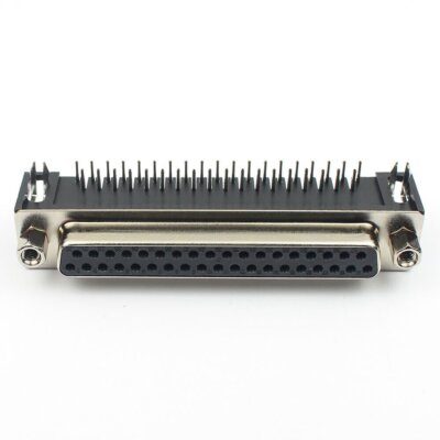 1Pcs D-SUB 37 Pin Female Right Angle PCB Socket Connector Adapter 2 Rows DB37F