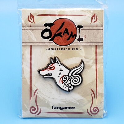 Okami Den Amaterasu Wolf Hard Enamel Pin (1.5'' Wide) *Official Capcom*