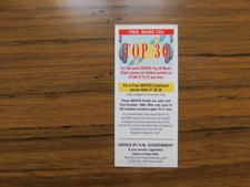Benson & Hedges  Gratis Points 1996 Cigarette Insert Free Music CDs