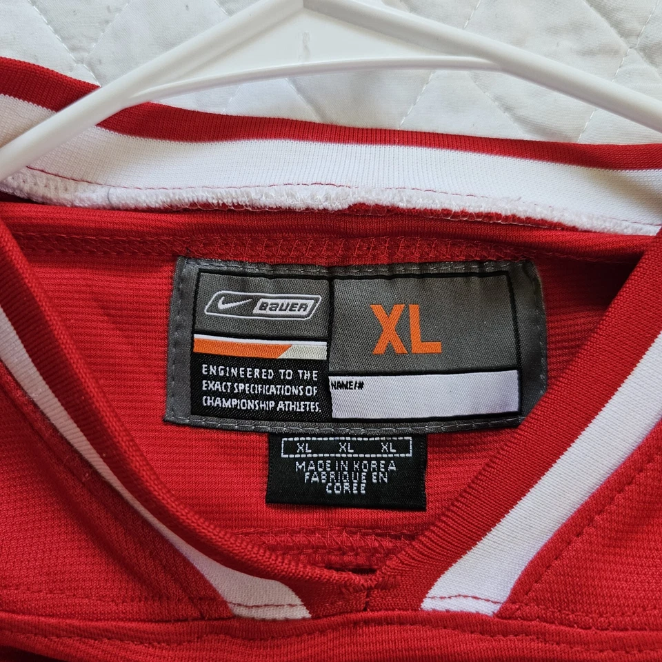 Camiseta deportiva roja Nike Bauer 2010 Canadá Vancouver Olympics #18 Mike Richards para hombre XL Foto 4 de 4