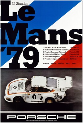 Affiche Originale 24 Heures Du Mans - Vintage, Auto, Automobilia