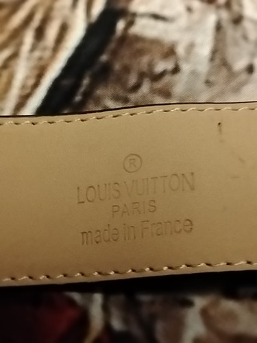 LOUIS VUITTON Belt Gold Logo Buckle Brown Monogram Canvas 50/125. Upsta - 第 5/12 張圖片