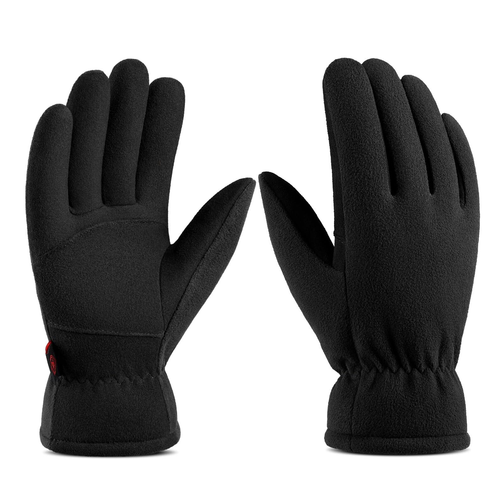 Winter Gloves for Men Women:Under 20F Deerskin Waterproof Windproof Leather P...-image