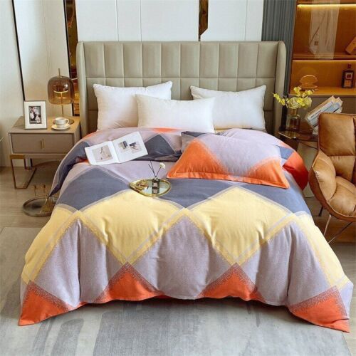 2023 Geometric style down quilt cover Comfortable quilt cover Cotton - Picture 1 of 18