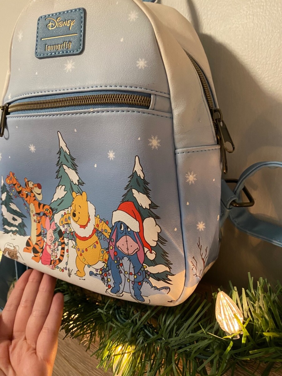 Winnie the Pooh Christmas Loungefly Disney Mini Backpack | eBay display picture 1