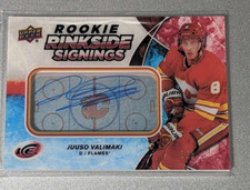 2018-19 UD Ice Rookie Rinkside Signings Juuso Valimaki  RC 1/5 H5R4I