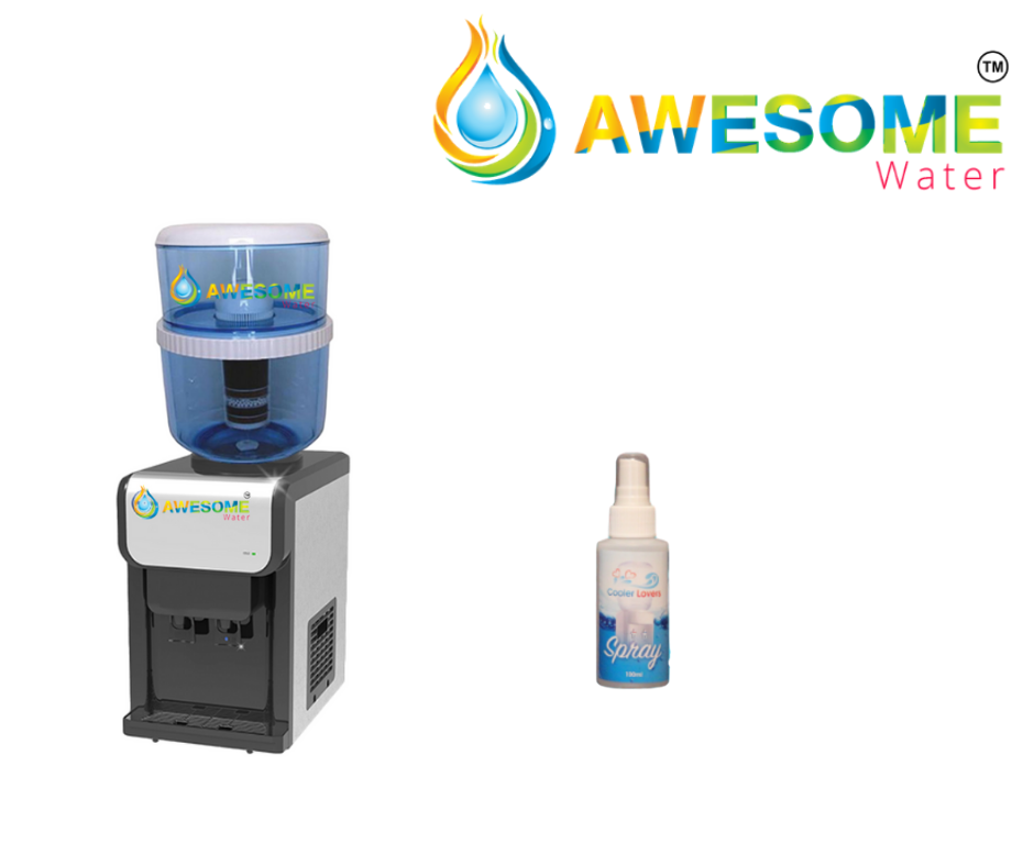 AWESOME WATER® ECLIPSE HOT COLD BENCH TOP WATER DISPENSER