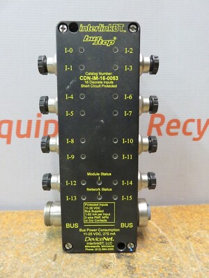 Interlink BT Bus Stop CDN-IM-16-0053 16 Input DeviceNet Bus Short Circuit 