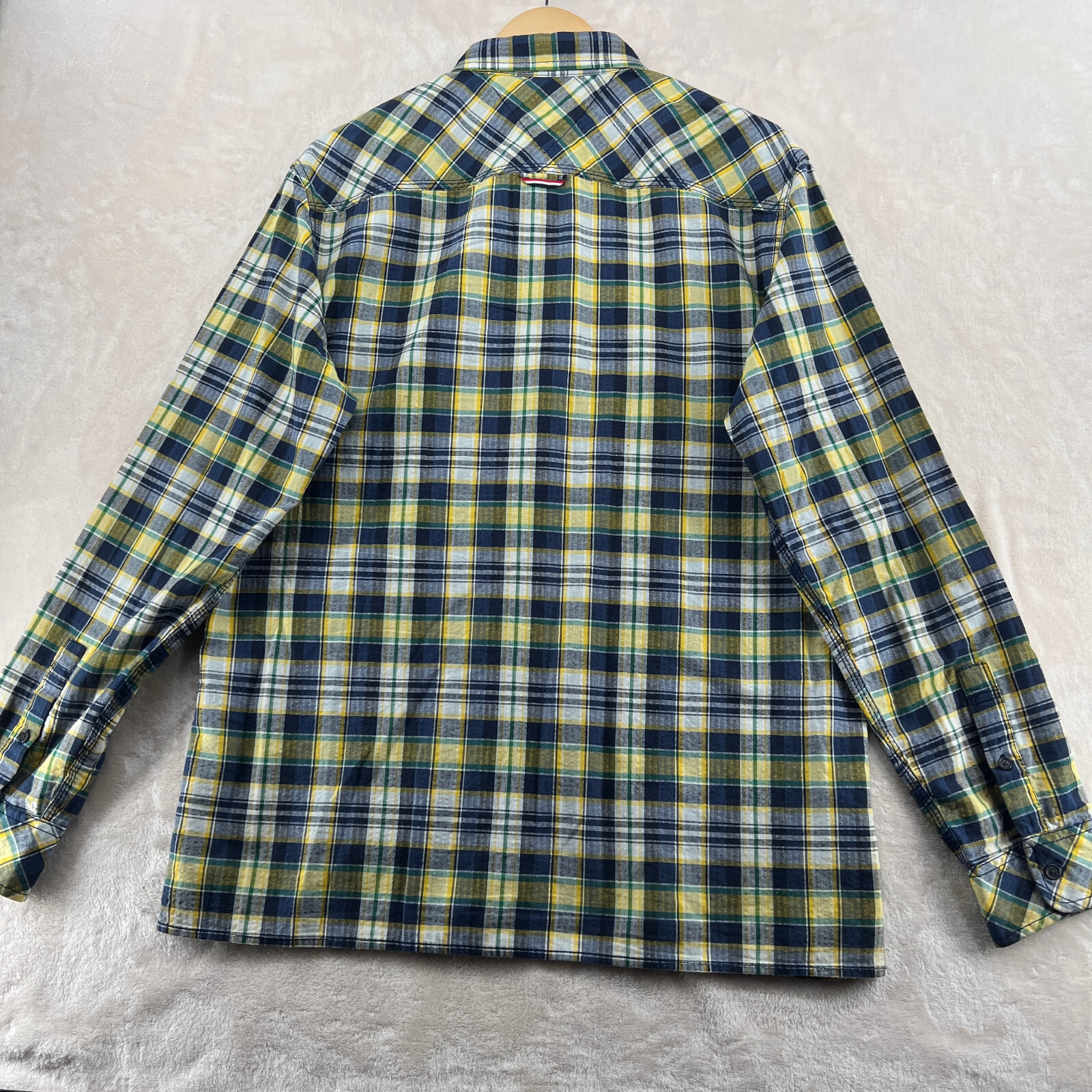 Tommy Hilfiger Custom Fit Men's Size L Check Cotton Long Sleeve Casual Shirt thumbnail 10