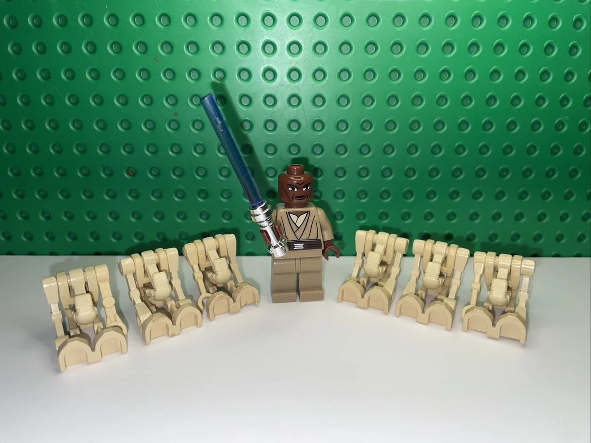 LEGO STAR WARS LOT Minifigures MACE WINDU Chrome Hilt LIGHTSABER