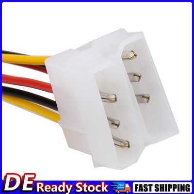 10PCS Molex (4 Pin) to PCI-E (6 Pin) Power Converter Adapter Connector Deu