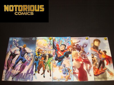 Legion of Super-Heroes 1 2 3 4 5 Complete Variant Set Comic Bendis EXCELSIOR BIN