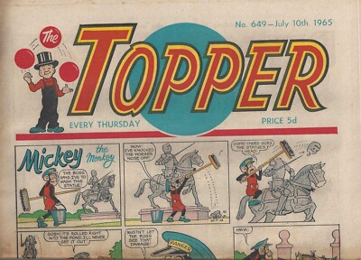 THE TOPPER COMIC + COA - No 649 - 10 July 1965 VINTAGE & ORIGINAL PERFECT GIFT