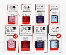 NEW Large Big /Small Bottle CND Shellac Gel Polish Color Base Top @Pick Size