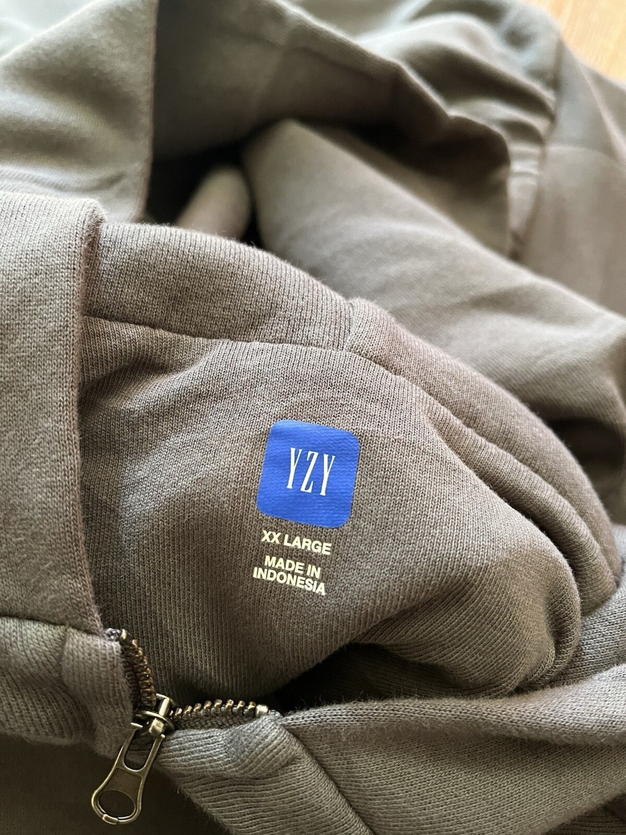 Yeezy Gap Zip Up Hoodie Dark Grey Size XXL (Exclusive) | eBay