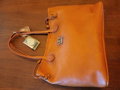 pratesi firenze handbag B471 in Cognac with dust bag