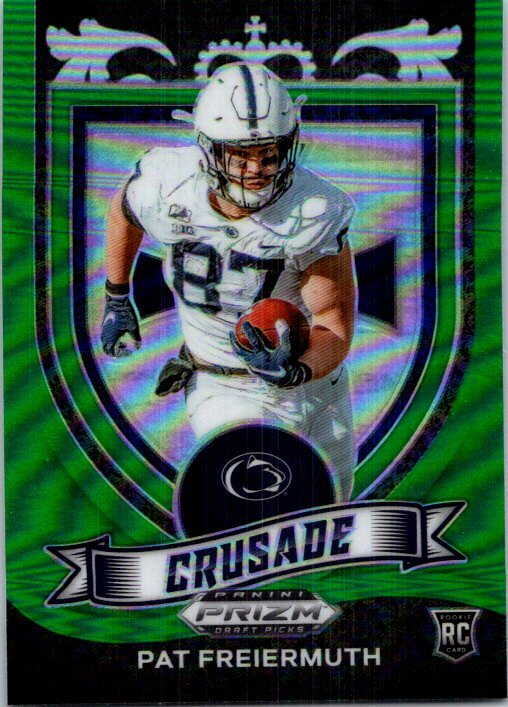 2021 Panini Prizm Draft Picks Collegiate #173 Pat Freiermuth Green