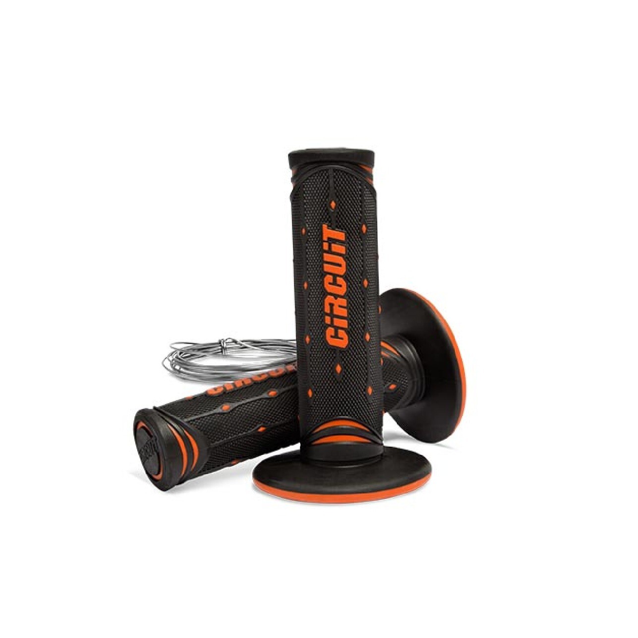 Circuit Equipment Manopole Moto JUPITER colore Nero-Arancione MA042-219