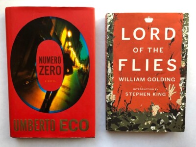 2 novels: Numero Zero by Umberto Eco + Lord of the Flies by William Golding
