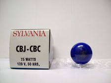 CBJ - CBC Projector Projection Lamp Bulb 75W 120V SYLVANIA AVG 50-HR LAMP
