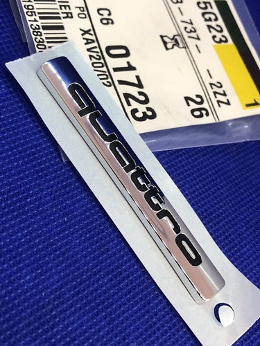 Logo Badge Audi Quattro A3 S3 A6 S6 RS6 A4 S4 RS4 Q5 Q7 Original 8H08537372ZZ - Picture 9 of 13