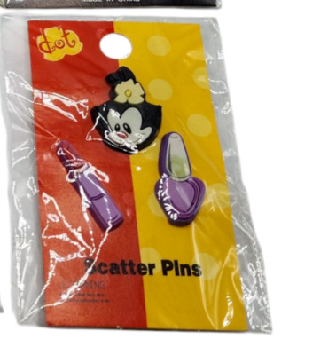 Rare Animaniacs Dot Scatter Pins 1998 WB Store Warner Brothers Vintage NEW