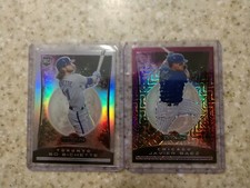 2020 Javier Baez/75 Chronicles Titan #29 Purple Mojo Prizm & Bo Bichette Holo RC