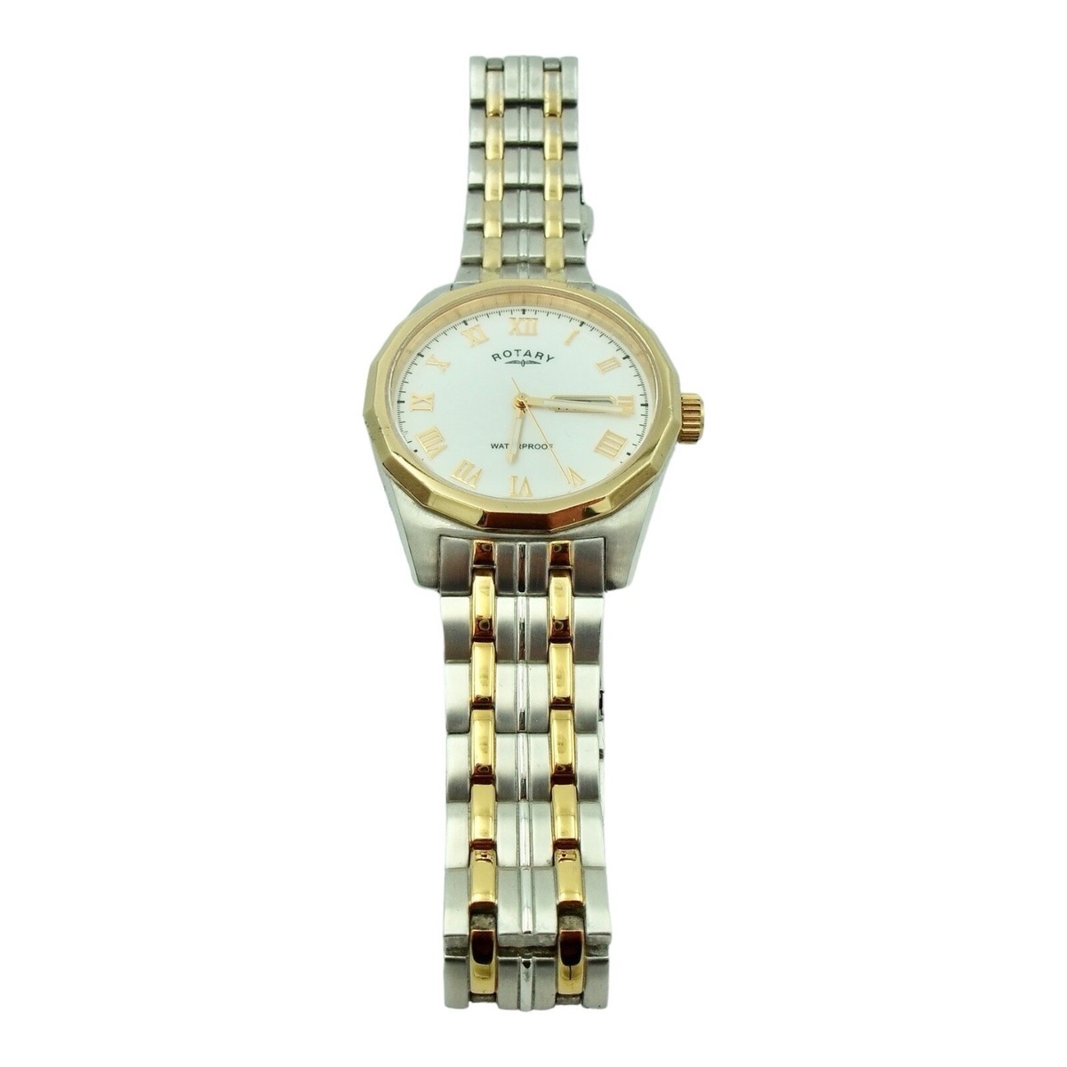 $595 Vintage Rotary Men's Two Tone Gold Waterproof Watch GB02227