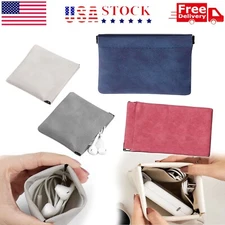 3PCS Portable Makeup Bag Travel Storage Pouch Shrapnel for Headphone Jewelry
