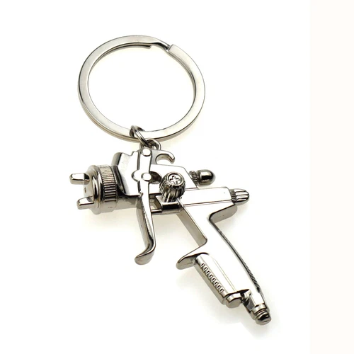 10 Stck. - Lackierpistole Metall Schlüsselanhänger Ring Anhänger Schlüsselanhänger Zubehör Geschenk - Bild 4 von 4