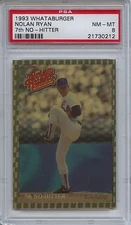 1993 WHATABURGER NOLAN RYAN NOLAN RYAN 7th NO-HITTER PSA 8 NM Mint Express HOF 