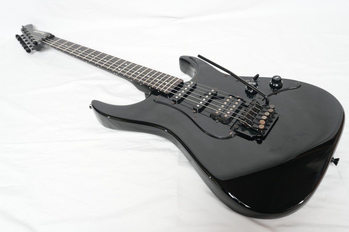 FERNANDES REVOLVER FR-55 BLACK Short Scale Model 1980s Made in