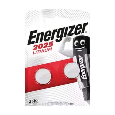 2x Energizer CR2025 3V Lithium Knopfzellen Batterie Blister Pack