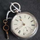 Antique Solid Silver Gents Jones & Jones Porth Pocket Watch W/O 1891 ref4540