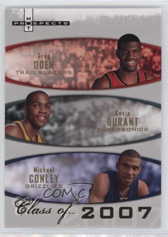 2007 Fleer Hot Prospects Class of Kevin Durant Mike Conley Michael Rookie RC 5y7