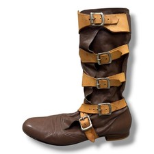 Vivienne Westwood Pirata Botas Botas Marrón 10 US10 (13144M)