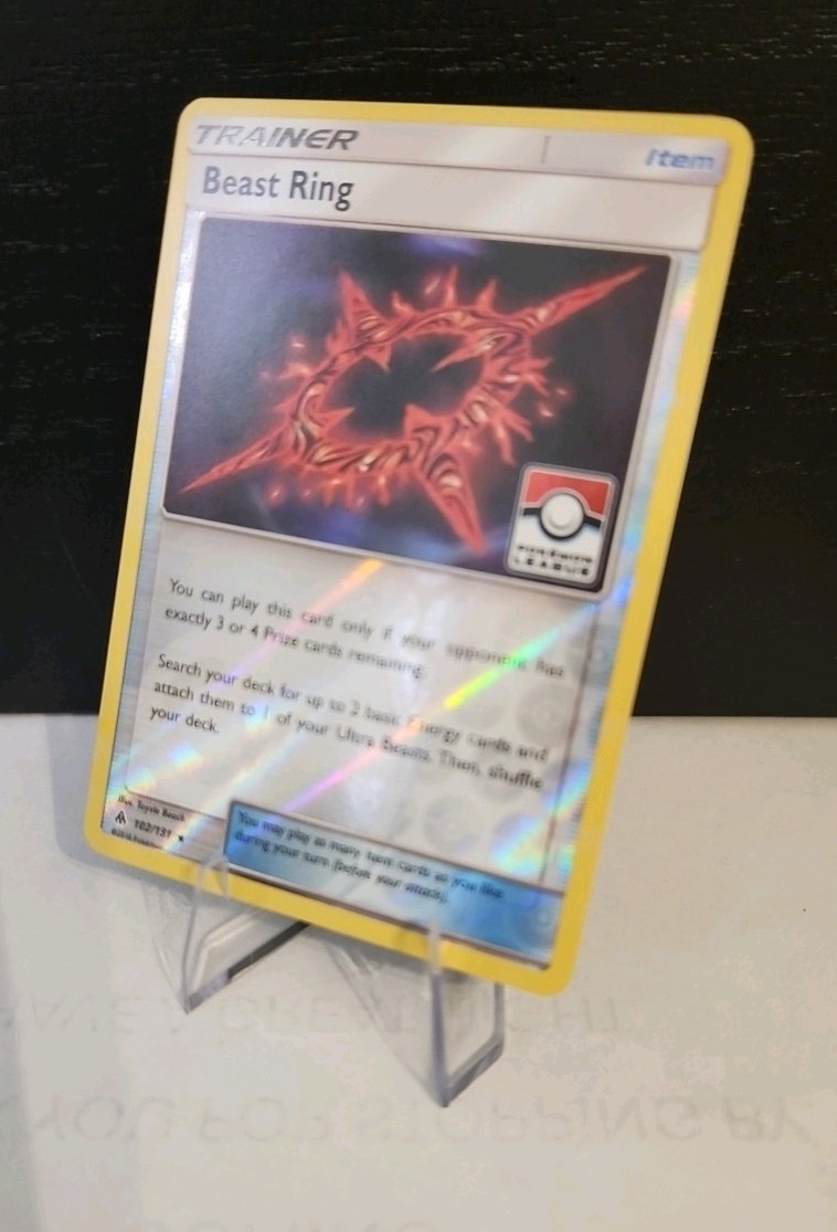 Pokémon TCG Reverse Holo Beast Ring STAMPED 102/131 Pokémon League Promo LP