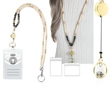 Teacher Lanyard with ID Holder Retractable Cute Lanyard for ID Badges Keys